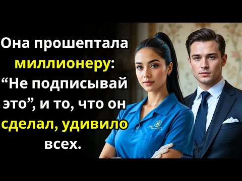 Видео: УБОРЩИЦА ПРОШЕПТАЛА МИЛЛИОНЕРУ НЕ ПОДПИСЫВАЙ ЭТО И ТО ЧТО ОН СДЕЛАЛ УДИВИЛО ВСЕХ.