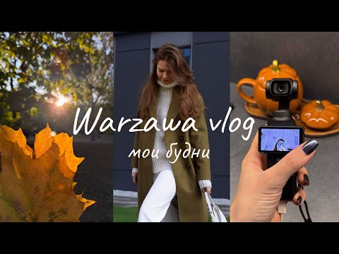 Видео: Мои будни в Варшаве | Распаковка DJI Osmo Pocket 3 | работа и немного осени 🍂