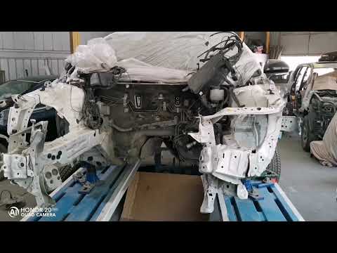 Видео: Кузовной ремонт Toyota Camry XV70. Автототал, восстановление годных остатков.