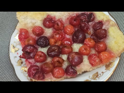 Видео: ПОСТНАЯ ГАЛЕТА С ВИШНЕЙ  #802