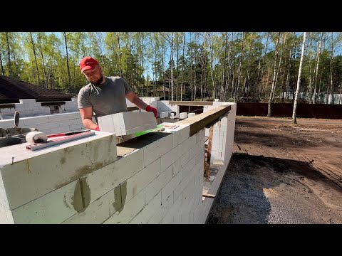 Видео: Мы построили газоблочный дом всего за 5 дней! 🏠✨