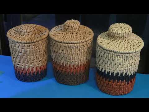 Видео: Бортик для крышки  Корневое плетение из бумажных трубочек