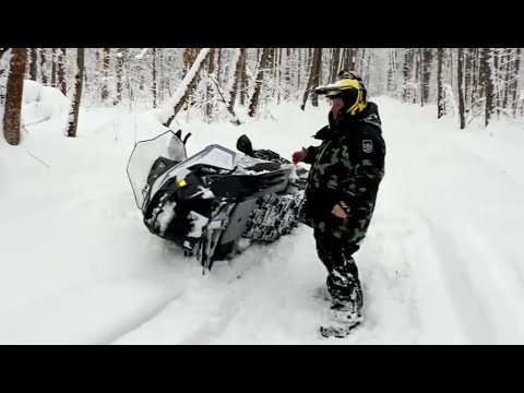 Видео: СУГРОБЫ для снегохода OSM SM1000. Отзыв владельца.