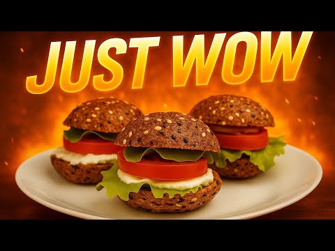 Видео: ПП-бургеры | Хлеб без муки и дрожжей на псиллиуме 🍔Healthy Burgers | Bread without flour or yeast 🍔 
