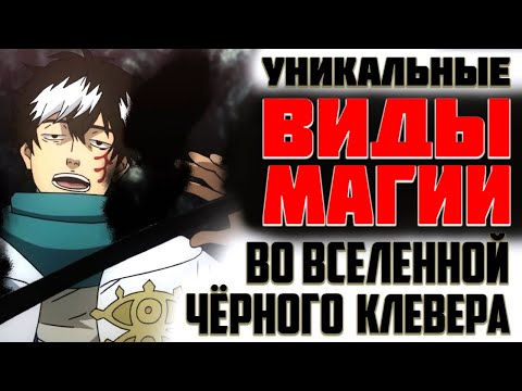 Видео: УНИКАЛЬНЫЕ ВИДЫ МАГИИ в Чёрном Клевере/Топ10 самых редких типов магии в Чёрном Клевере/Чёрный Клевер