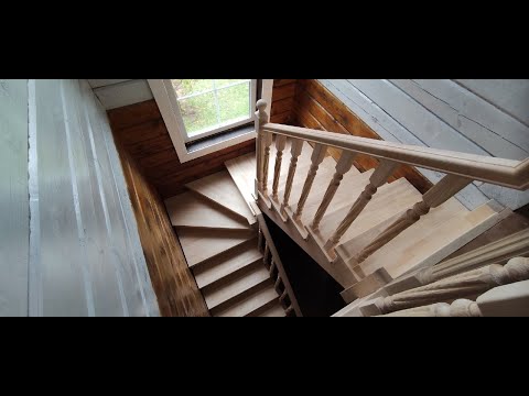 Видео: Изготовление лестницы в Жохово