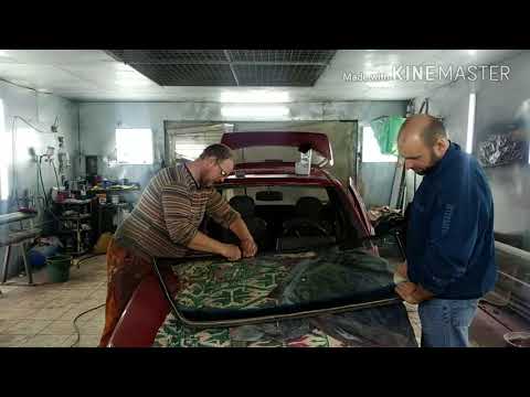 Видео: Установка лобового стекла на Славуту.