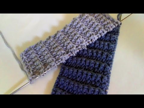 Видео: ✔ Этот способ вязания узора резинки вам понравится! Мк круговыми и поворотными рядами