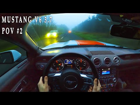Видео: FORD MUSTANG V6 3.7 (2015) | ФОРД МУСТАНГ | GOPRO POV TEST DRIVE