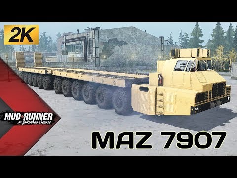 Видео: MAZ 7907 Честный Обзор мода Spintires MudRunner