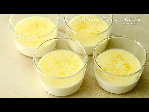 Видео: Это проще, чем вы думаете! Идеальная лимонно-сырная панна котта, тающая во рту! |  Cong Cooking
