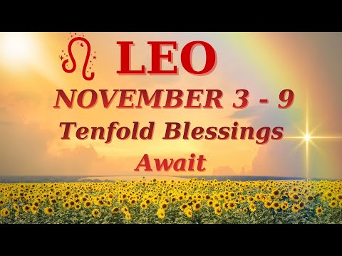 Видео: ♌ ЛЕВ – 3–9 НОЯБРЯ ГАДАНИЕ НА КАРТЕ ТАРО | 🌞 Истина ✨ Вас ждут десятикратные благословения.