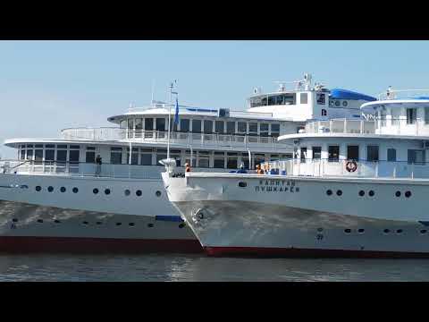 Видео: Швартовку т/х «Капитан Пушкарёв» к т/х «Космонавт Гагарин». 22 сентября 2025г.