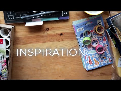 Видео: inspiration / покупки канцелярии и художественных материалов, делаем коллаж вместе