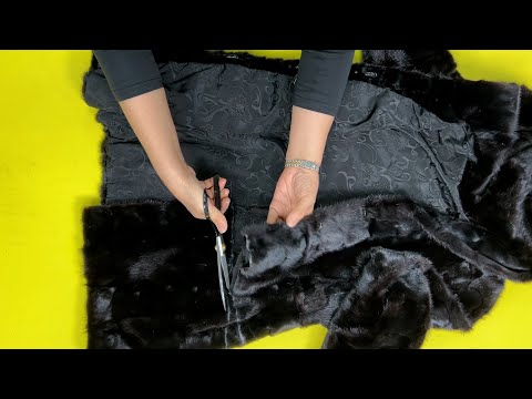 Видео: [DIY] Отвалившуюся и не носившуюся норку разрежьте пополам.