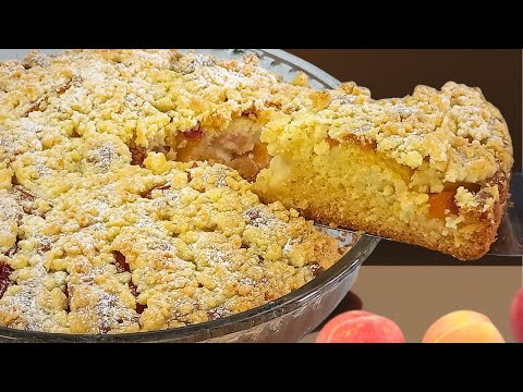 Видео: Идеальный ПЕРСИКОВЫЙ ПИРОГ всего ЗА НЕСКОЛЬКО МИНУТ! Просто и вкусно!