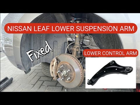 Видео: Замена нижнего поперечного рычага подвески Nissan Leaf. Устранение шума в подвеске Nissan Leaf.