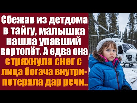 Видео: Сбежав из детдома в тайгу, малышка нашла упавший вертолёт. А едва она стряхнула снег с лица богача..