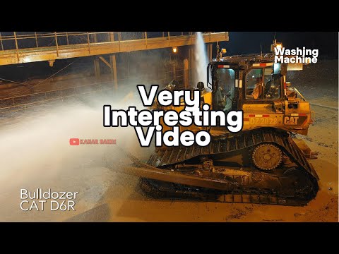 Видео: Очень интересное видео для просмотра. Мойка Cat D6R Бульдозер Тяжелая техника