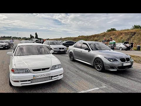 Видео: ДИЗЕЛЬНАЯ ПУШКА Bmw e60 stage3 против Toyota Mark2 1 jz-gte