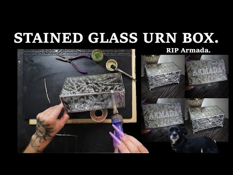 Видео: ВИТРАЖНАЯ УРНА. Армада умерла, давайте сделаем для неё красивую шкатулку.
