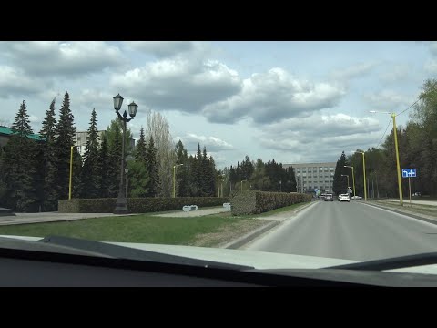 Видео: Академгородок из окна автомобиля. Дороги Новосибирска. Roads of Novosibirsk. Siberia.