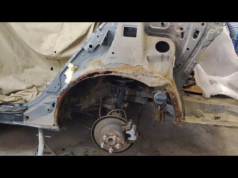 Видео: Toyota Camry ,крыло ржавое в труху.