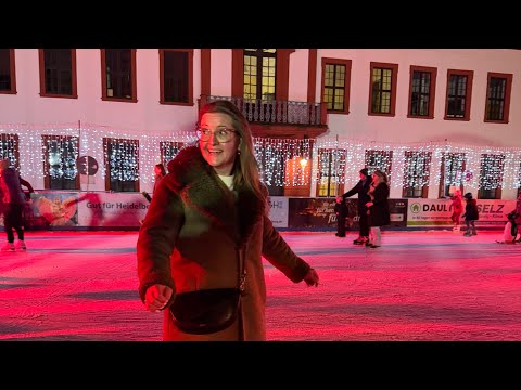 Видео: Рождественский базар Хайдельберг фигурное катание от Вики #германия 21. Dezember 2024