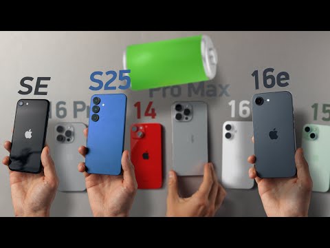 Видео: Битва батарей среди iPhone 14 / 15 / 16