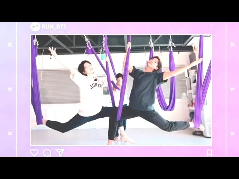 Видео: Run BTS! Парная аэройога часть 2