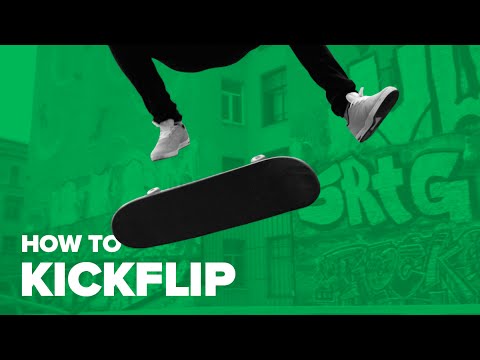 Видео: Как сделать кикфлип на скейте (How to Kickflip on a skateboard)