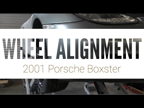 Видео: Регулировка углов установки колес на Porsche Boxster 2001 года