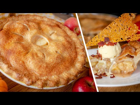 Видео: Американский ЯБЛОЧНЫЙ ПИРОГ | пай с яблоками | Apple Pie + сырные чипсы