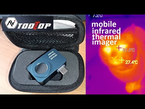 Видео: TOOLTOP T7 #Тепловизор для мобильного смартфона. 256*192.  Должен быть в каждом доме.