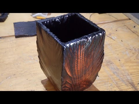 Видео: ДЕКОРАТИВНАЯ ВАЗА, РЕЗЬБА НИХРОМОМ