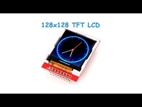 Видео: 128x128 SPI цветной TFT LCD дисплей
