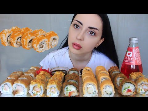 Видео: ВСЕ БОЛИТ 💪 Мукбанк Роллы 🍣 Ayka Emilly