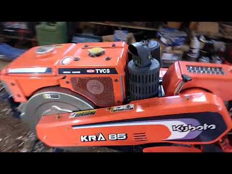 Видео: японский мотоблок kubota KRA 85