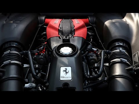 Видео: Процесс технического обслуживания Ferrari F8 Tributo | Замена масла.