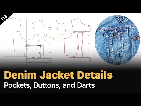 Видео: Джинсовая куртка 2 _ Передняя часть тела [Учебник по созданию выкройки]