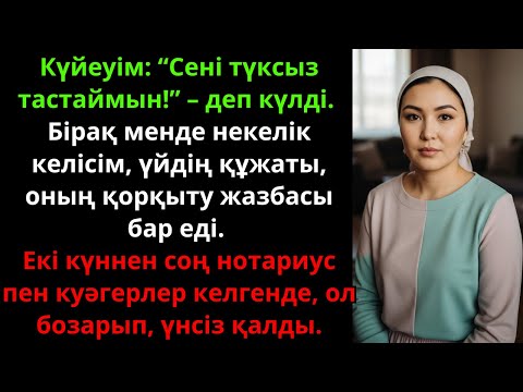 Видео: Әсерлі әңгіме: күйеуім ажырасам деп қорқытты, бірақ келісім мен дәлелдер бәрін өзгертті. Жаңа әңгіме