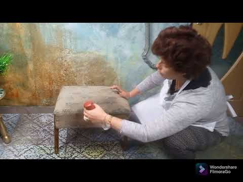 Видео: Боядисване на дамаска с тебеширена боя