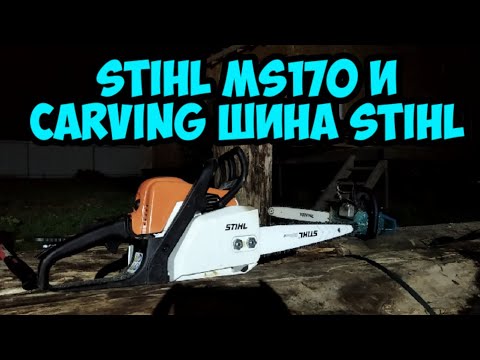 Видео: Stihl ms170 и Carving шина Stihl