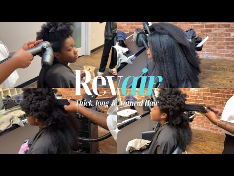 Видео: Фен Revair Reverse | Как он показал себя на длинных густых натуральных волосах 4C???