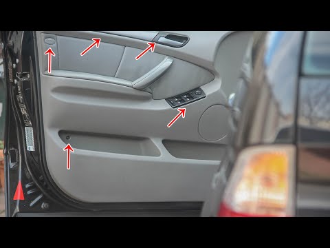 Видео: Как снять карту обшивку двери BMW X5 E53