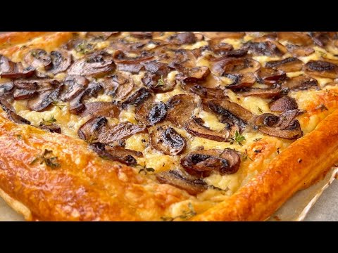 Видео: Слоеное тесто с грибами: быстро и просто / Нужно ли говорить БОЛЬШЕ?