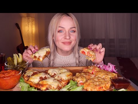 Видео: MUKBANG | Чиабатта и рулет из лаваша в духовке с начинкой и сыром|Ciabatta, roll in the oven не ASMR