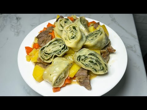 Видео: Штрудель, Штрудли с мясом .Самый вкусный рецепт.Казакша рецепт