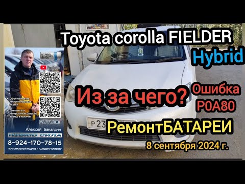 Видео: Почему появляется ошибка P0A80 в автомобиле Toyota Fielder HYBRID? 89241707815