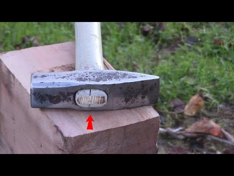Видео: Ручка з дерева більше не потрібна.Мало хто знає новий та швидкий метод насадки МОЛОТКА